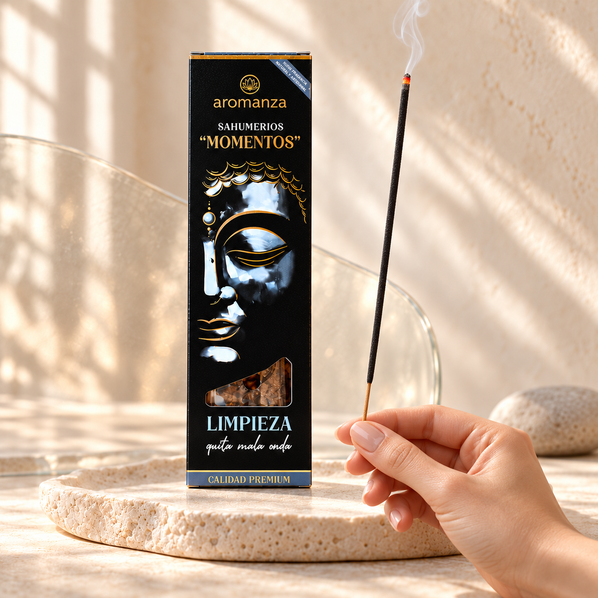 Varilla encendida de AROMANZA Momentos Limpieza