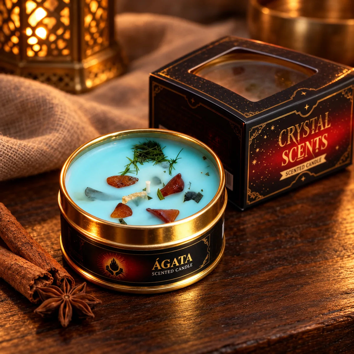 Detalle de la Vela Crystal Ágata AROMA