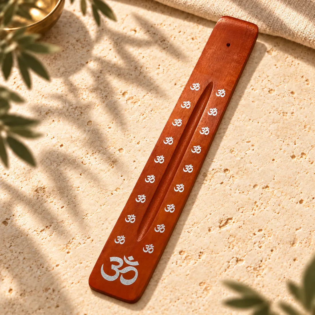 Portainciensos de madera OM SOULBEAUTY en color naranja