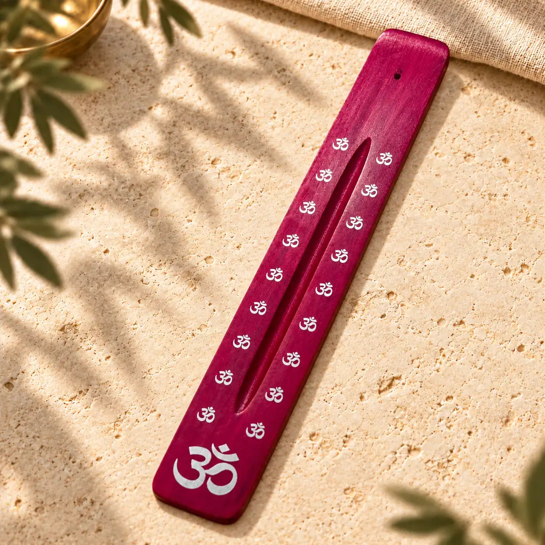 Portainciensos de madera OM SOULBEAUTY en color fucsia
