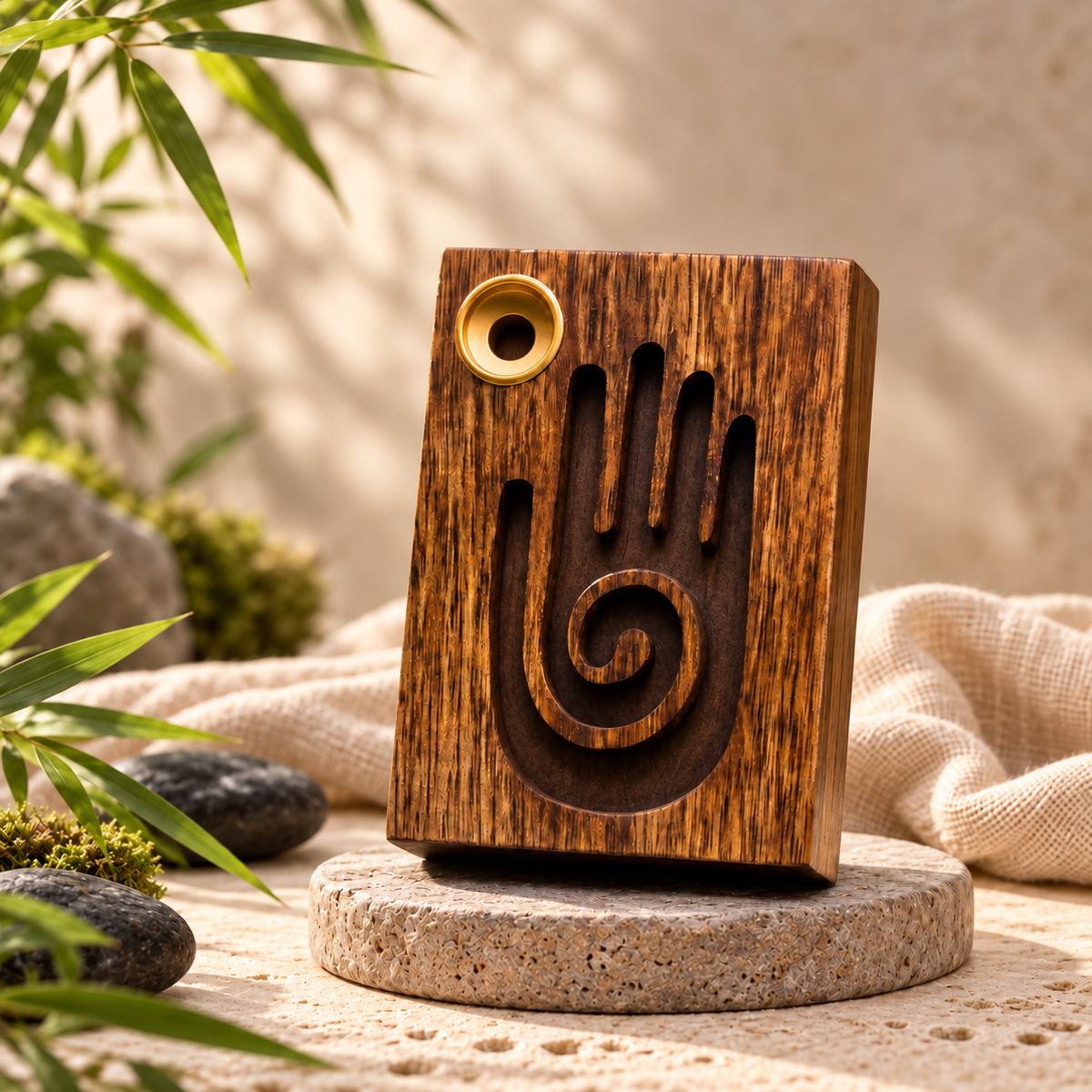 Portaincienso de reflujo Mano Reiki SOULBEAUTY sin cono