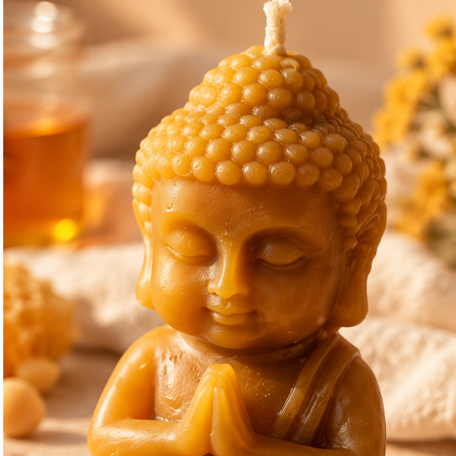 SOULIGHT Vela de Miel Buda Bebé - detalle