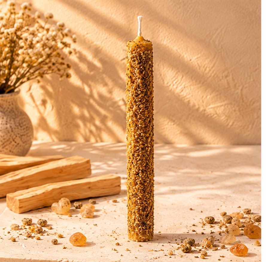 SOULIGHT Vela de Miel con Palo Santo - vista principal vertical